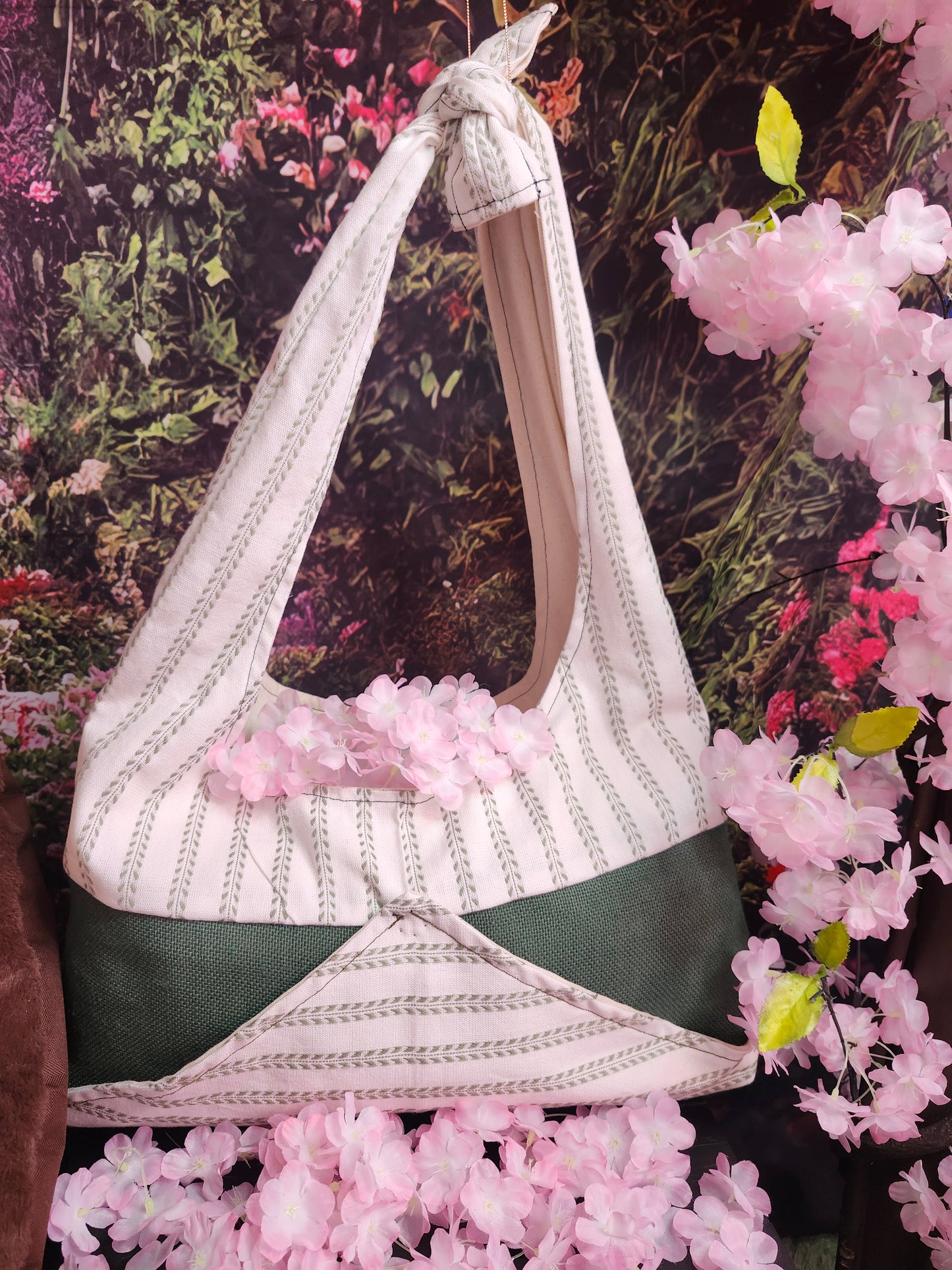 Green Stipes- Original Harvest Bag