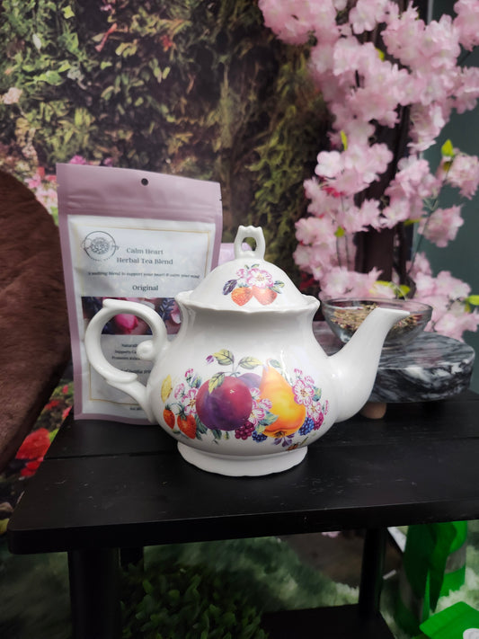 Vintage Tea Pot- Fruit