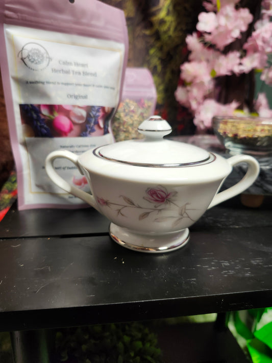 Seizan Lasting Rose Sugar Bowl