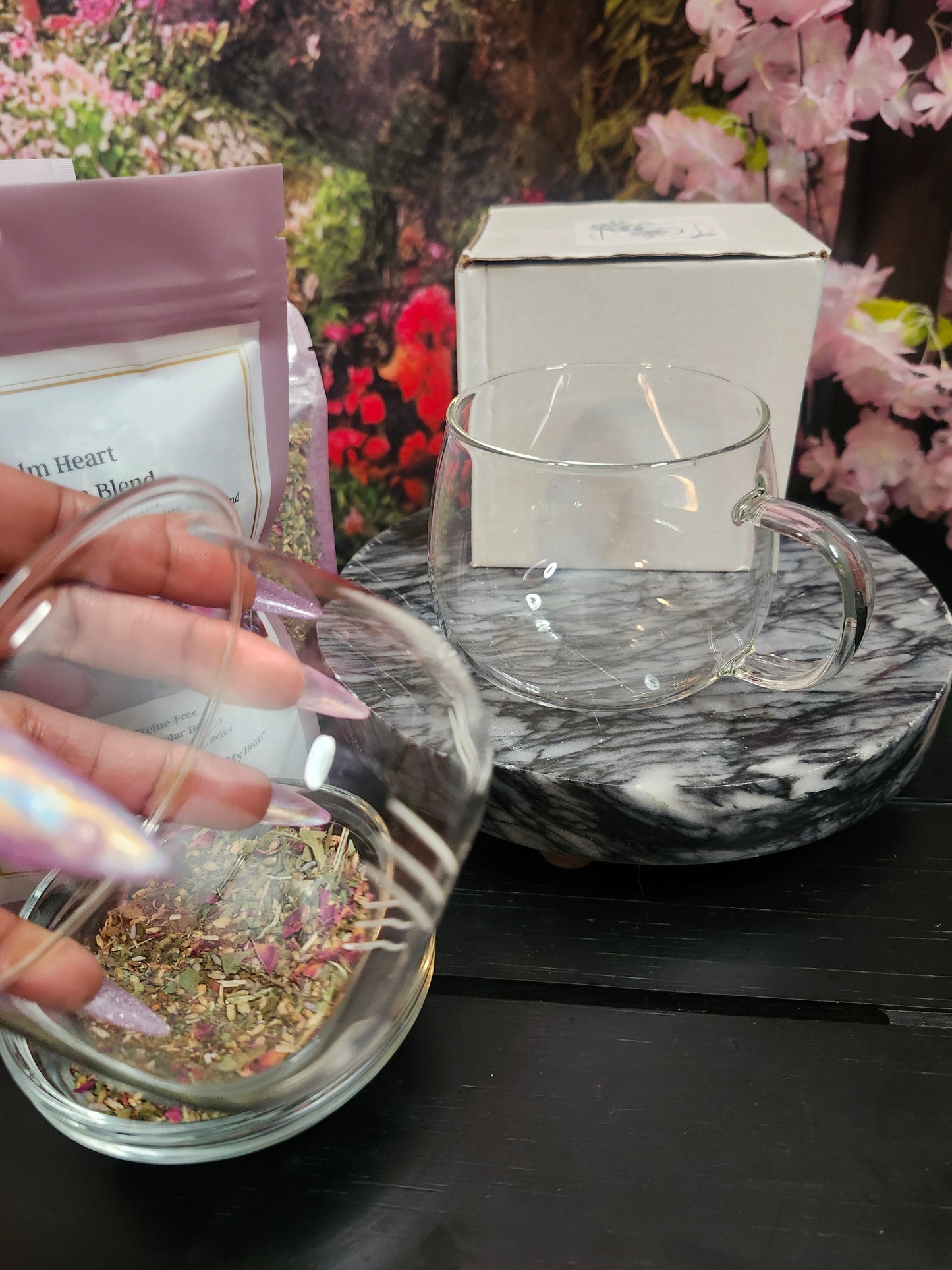 Glass Tea cup with infuser
