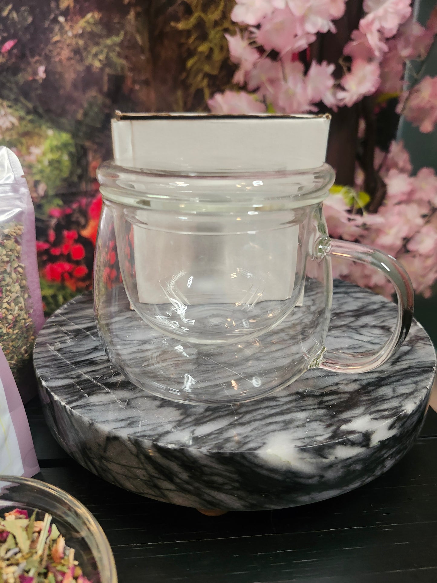 Glass Tea cup with infuser