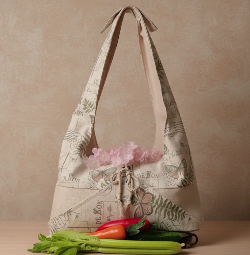 White Butterfly-Harvest Bag