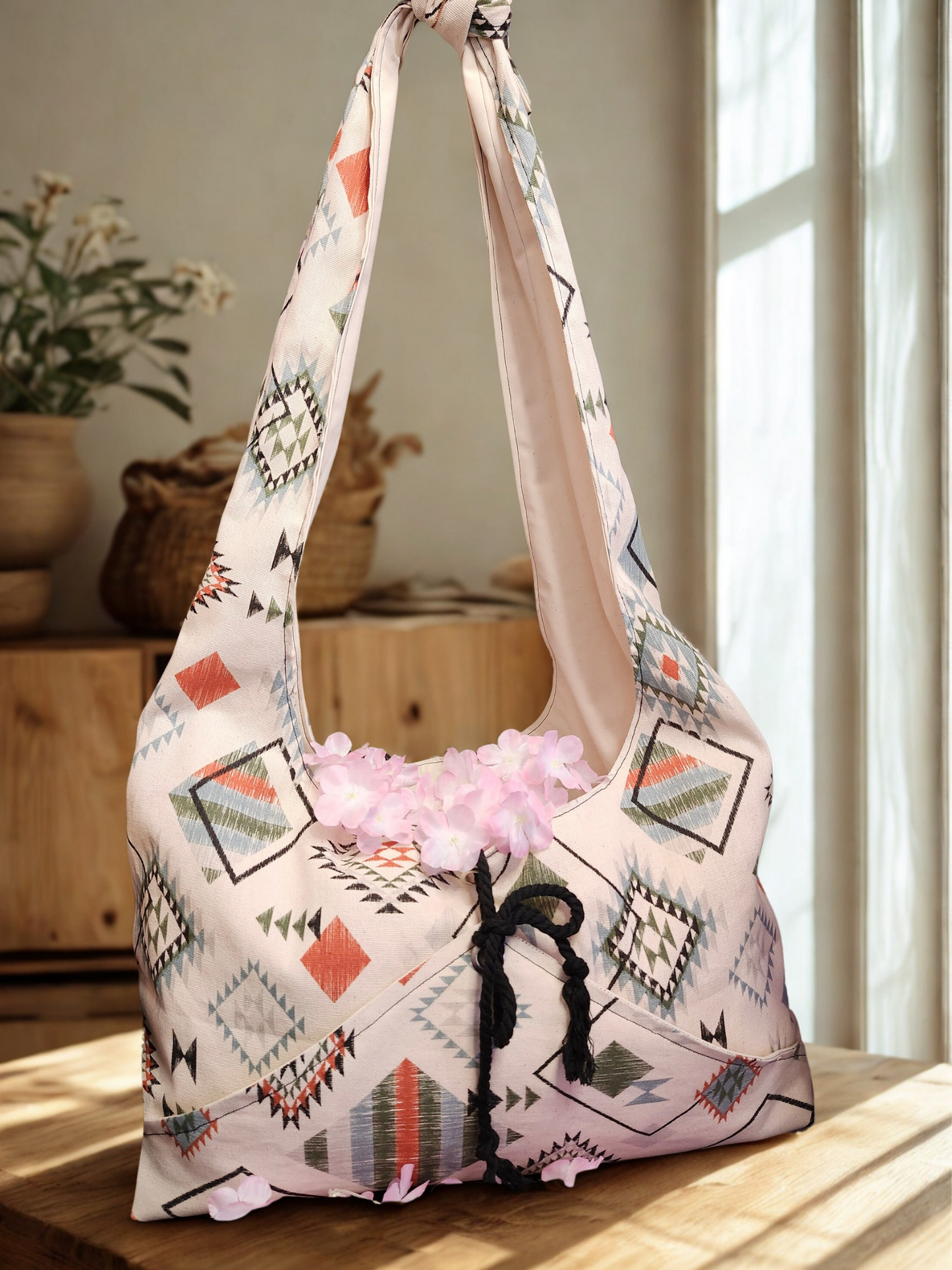 Tribal- Cream Harvest Bag